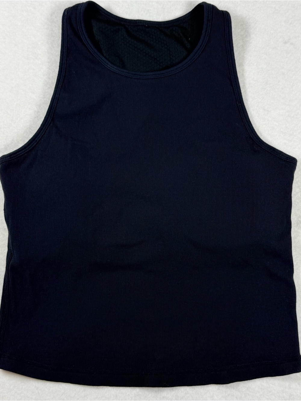 Vuori Ribbed Shelf Bra Tank Top Black Athleisure Medium - Picture 5 of 5
